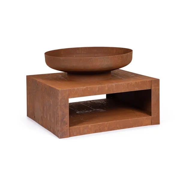 BRASERO C-P.MADERA EFESTO ROJIZO 70X38H