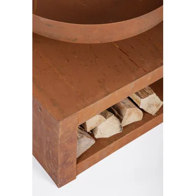 comprar BRASERO C-P.MADERA EFESTO ROJIZO 70X38H online de Yes desde 222,16 €