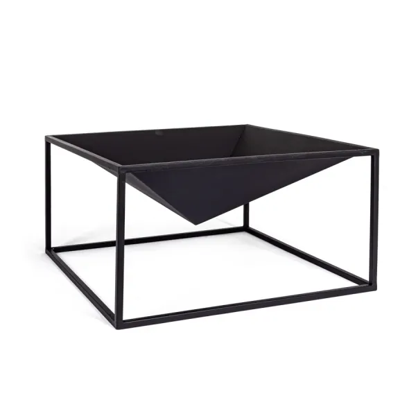 BRASERO ILLINOIS CUAD NEGRO 60X60
