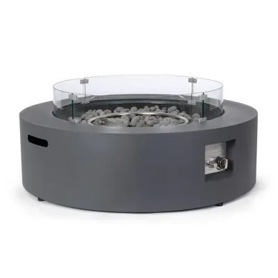 comprar CHIMENEA DE GAS WOLKE GRIS OSCURO D104 online de BIZZOTTO desde 956,38 €
