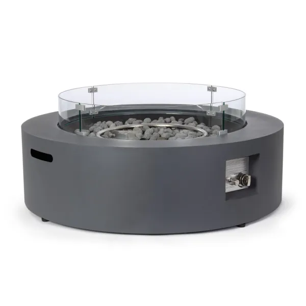 CHIMENEA DE GAS WOLKE GRIS OSCURO D104