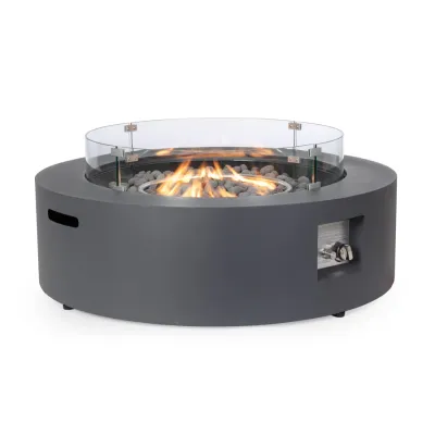 comprar CHIMENEA DE GAS WOLKE GRIS OSCURO D104 online de BIZZOTTO desde 956,38 €