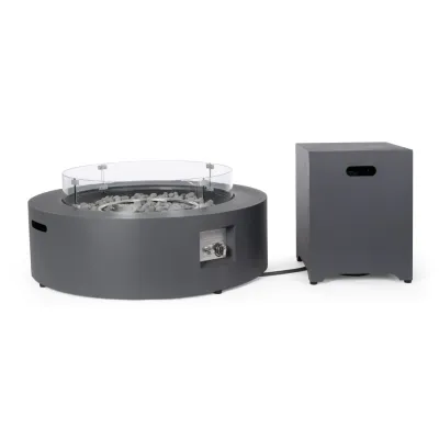 comprar CHIMENEA DE GAS WOLKE GRIS OSCURO D104 online de BIZZOTTO desde 956,38 €
