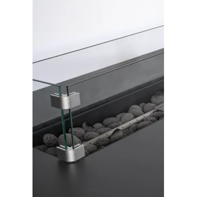 comprar CHIMENEA DE GAS WOLKE GRIS OSCURO 109X59 online de BIZZOTTO desde 549,22 €