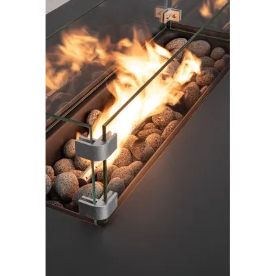 comprar CHIMENEA DE GAS WOLKE GRIS OSCURO 110X65 online de BIZZOTTO desde 635,61 €