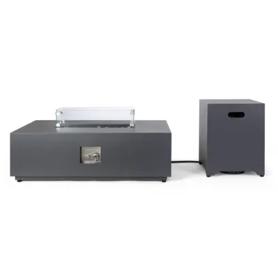 comprar CHIMENEA DE GAS WOLKE GRIS OSCURO 110X65 online de BIZZOTTO desde 635,61 €