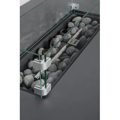 comprar CHIMENEA DE GAS WOLKE GRIS OSCURO 110X65 online de BIZZOTTO desde 635,61 €