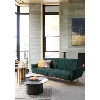 comprar SOFÁ CAMA JOHNNY TERCIOPELO VERDE OSCURO online de BIZZOTTO desde 703,49 €