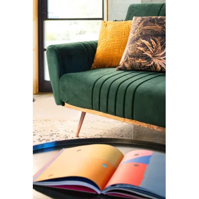 comprar SOFÁ CAMA JOHNNY TERCIOPELO VERDE OSCURO online de BIZZOTTO desde 703,49 €