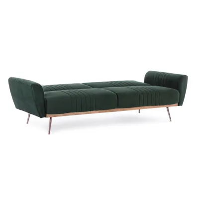 comprar SOFÁ CAMA JOHNNY TERCIOPELO VERDE OSCURO online de BIZZOTTO desde 703,49 €