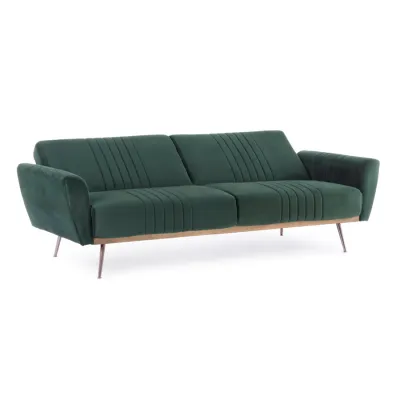 comprar SOFÁ CAMA JOHNNY TERCIOPELO VERDE OSCURO online de BIZZOTTO desde 703,49 €