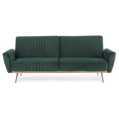 comprar SOFÁ CAMA JOHNNY TERCIOPELO VERDE OSCURO online de BIZZOTTO desde 703,49 €