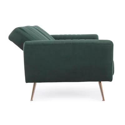 comprar SOFÁ CAMA JOHNNY TERCIOPELO VERDE OSCURO online de BIZZOTTO desde 703,49 €