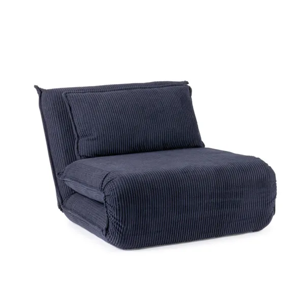 SOFÁ CAMA 1PL JAYDEN AZUL OSCURO