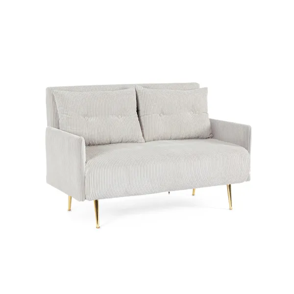 SOFÁ CAMA 2PLAZAS CON COJINES CHICAGO GRIS CL.