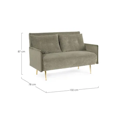 comprar SOFÁ CAMA 2PLAZAS CON COJINES CHICAGO OLIVE online de BIZZOTTO desde 697,32 €