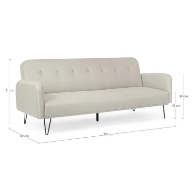 comprar SOFÁ CAMA BRIDJET BEIGE online de BIZZOTTO desde 538,93 €