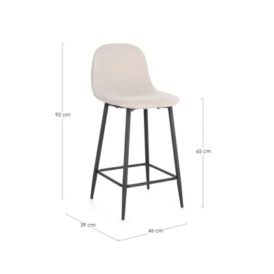 comprar TABURETE COCINA IRELIA NEGRO/BEIGE online de Yes desde 101,64 €