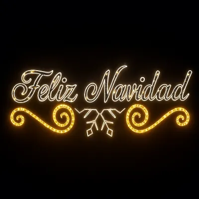 comprar FELIZ NAVIDAD Motivo Decorativo De Navidad SIN INSTALACIóN 500cmx130cm online de  desde 1,439.90