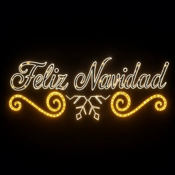FELIZ NAVIDAD Motivo Decorativo De Navidad SIN INSTALACIóN 500cmx130cm