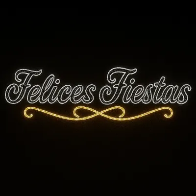 comprar FELICES FIESTAS Motivo Decorativo De Navidad SIN INSTALACIóN 330cmx100cm online de  desde 907,50 €