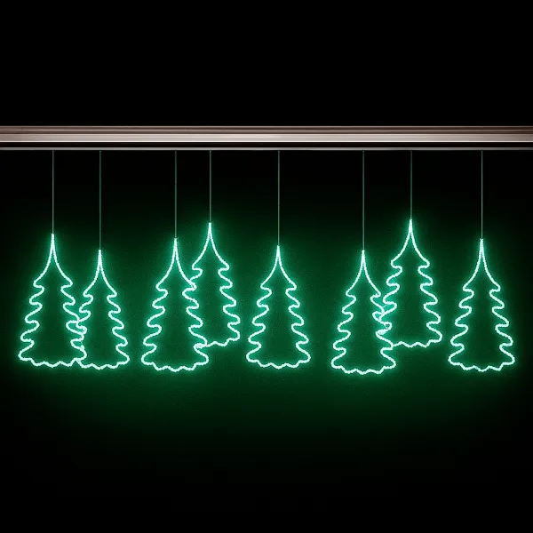 PINOS Motivo Decorativo De Navidad SIN INSTALACIóN 240cmx80cm