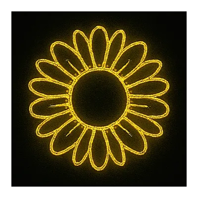 comprar FLOR AMARILLA Motivo Decorativo De Navidad SIN INSTALACIóN 100cmx100cm online de  desde 70,18 €