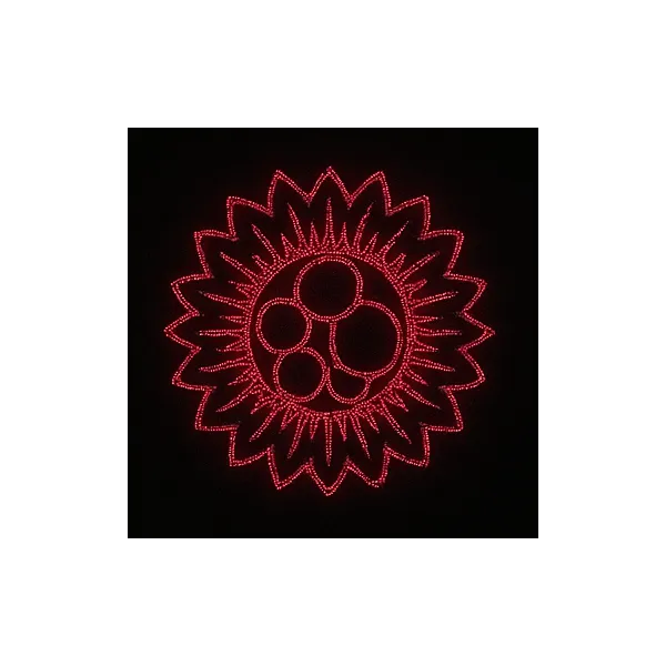 FLOR ROJA Motivo Decorativo De Navidad SIN INSTALACIóN 100cmx100cm