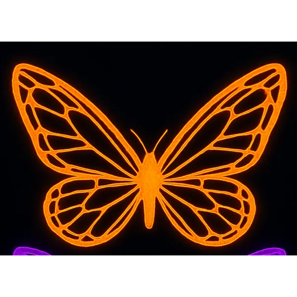 MARIPOSA NARAJA Motivo Decorativo De Navidad SIN INSTALACIóN 120cmx120cm