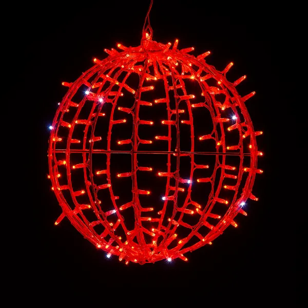Esfera 3D LumiSphere 30cm|Esfera Foldable 3D de 0,30cm Led Rojo con Flash
