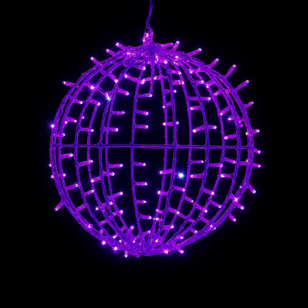 Esfera 3D LumiSphere 30cm|Esfera Foldable 3D de 0,30cm Led Púrpura con Flash