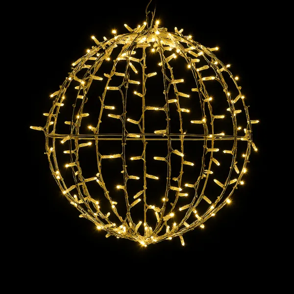 Esfera 3D LumiSphere 120cm|Esfera Foldable 3D de 120 cm Led CÁLIDO con Flash