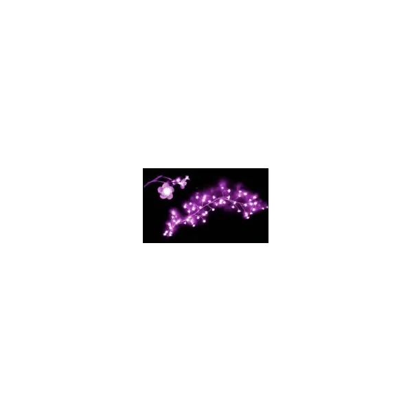 Ramas luminosas con 60 Leds y tejido color blanco en cada punto de Luz 24v - Color Led Rosa