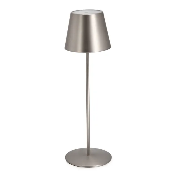 LÁMPARA MESA LED ETNA PLATA H38