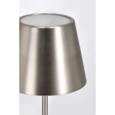 comprar LÁMPARA MESA LED ETNA PLATA H38 online de  desde 56,00 €