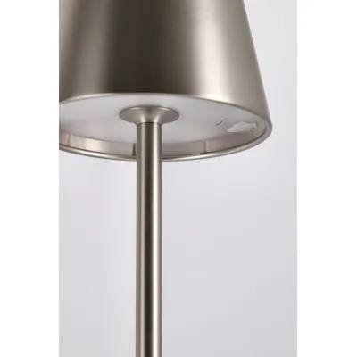 comprar LÁMPARA MESA LED ETNA PLATA H38 online de  desde 56,00 €