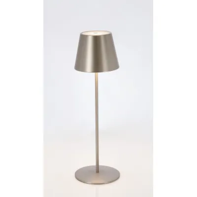 comprar LÁMPARA MESA LED ETNA PLATA H38 online de  desde 56,00 €
