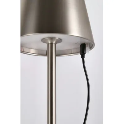 comprar LÁMPARA MESA LED ETNA PLATA H38 online de  desde 56,00 €