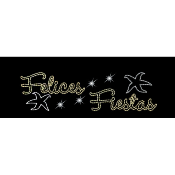 Felices Fiestas con Estrella de Mar 254.5 x 76 cm