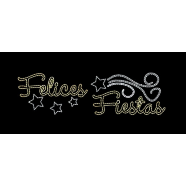 Felices Fiestas con Cometa 254.5 X 76 CM