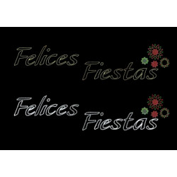 Felices Fiestas Stars 600 x 150 cm