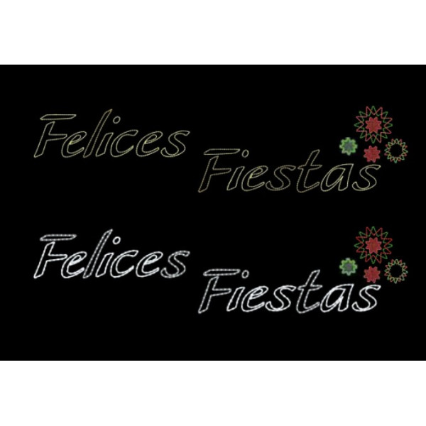 Felices Fiestas Stars 600 x 150 cm