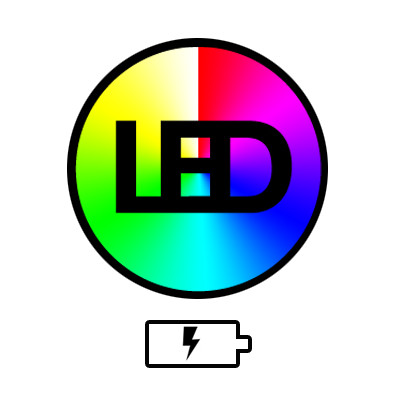 LED RGBW BATERIA