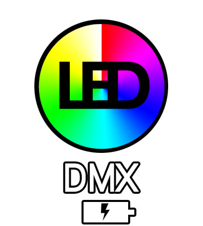 LED RGBW DMX BATERIA