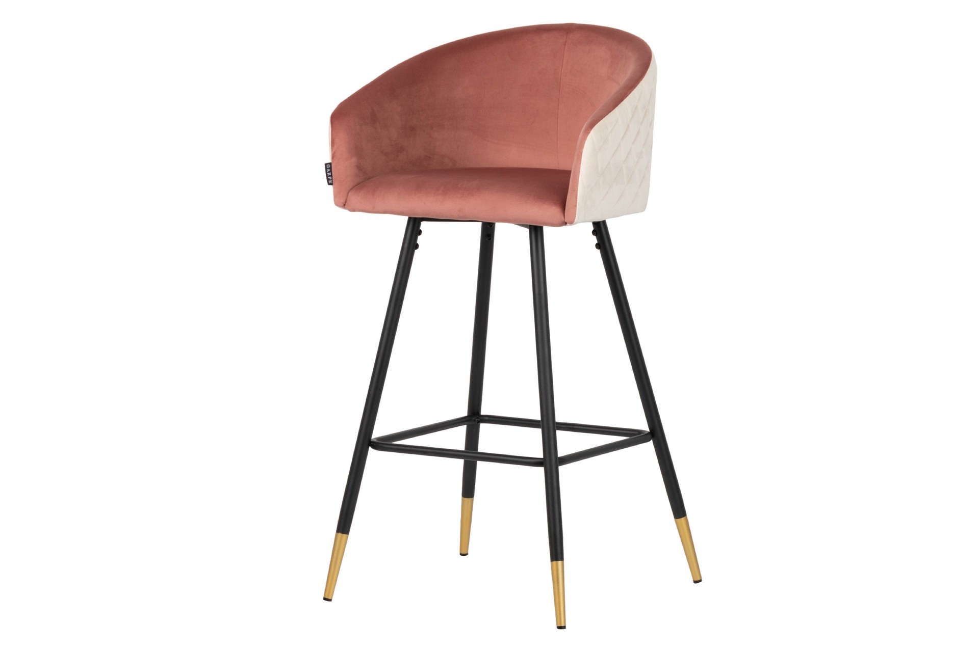 comprar TABURETE BAR VELVET rosa-beige 52X50X99 CM online de desde 211,63 €