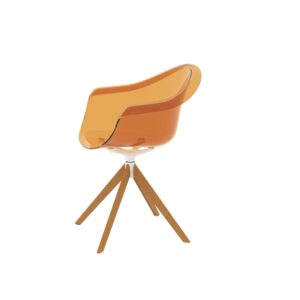 comprar Incasso silla giratoria con patas de madera por Archirivolto Design online de VONDOM desde 629,20 €
