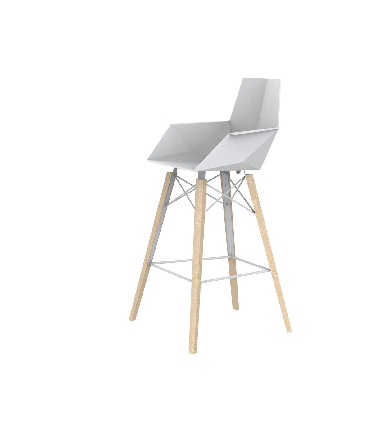 comprar Faz wood taburete brazos alto por Ramón Esteve online de VONDOM desde 526,35 €