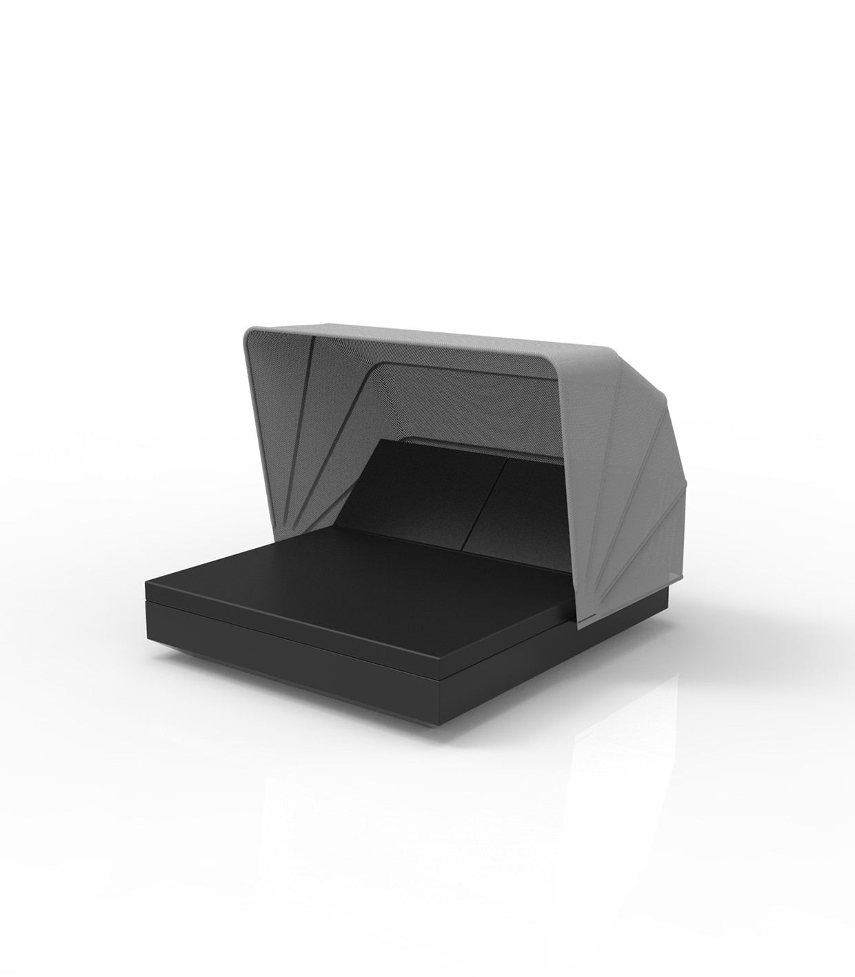 comprar DAYBED - Vela daybed cuadrado 2 cabezales con parasol por Ramón Esteve - VONDOM online de VONDOM desde 6,933.30
