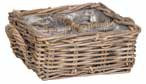 comprar MORAVIT Cesta 4 DEP. - Rattan con plástico online de desde 26,75 €
