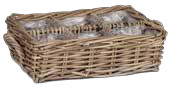 comprar MORAVIT Cesta 6 DEP. - Rattan con plástico online de desde 61,35 €